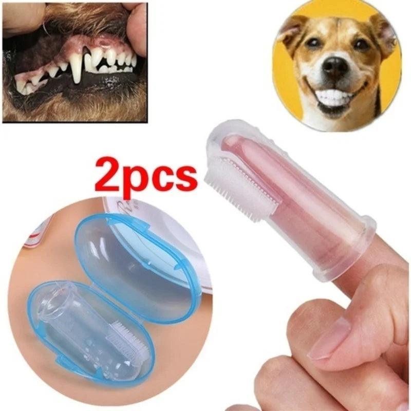 Pet Finger Toothbrush: Easy Oral Care for Dogs and Cats  ourlum.com   