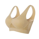 Ultimate Comfort Seamless Sports Bra for Women - Lift & Supportive Gym Brassiere, Wire-Free Design  Our Lum beige XL 