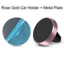 Magnetic Car Phone Holder: Secure Magnet Mount for iPhone Pro Max  ourlum.com Rose Gold  