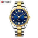 CURREN Men's Elegant Stainless Steel Business Watch Luxury Timepiece