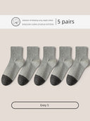 Men's Comfy Cotton Socks: Breathable Moisture-Wicking Fit