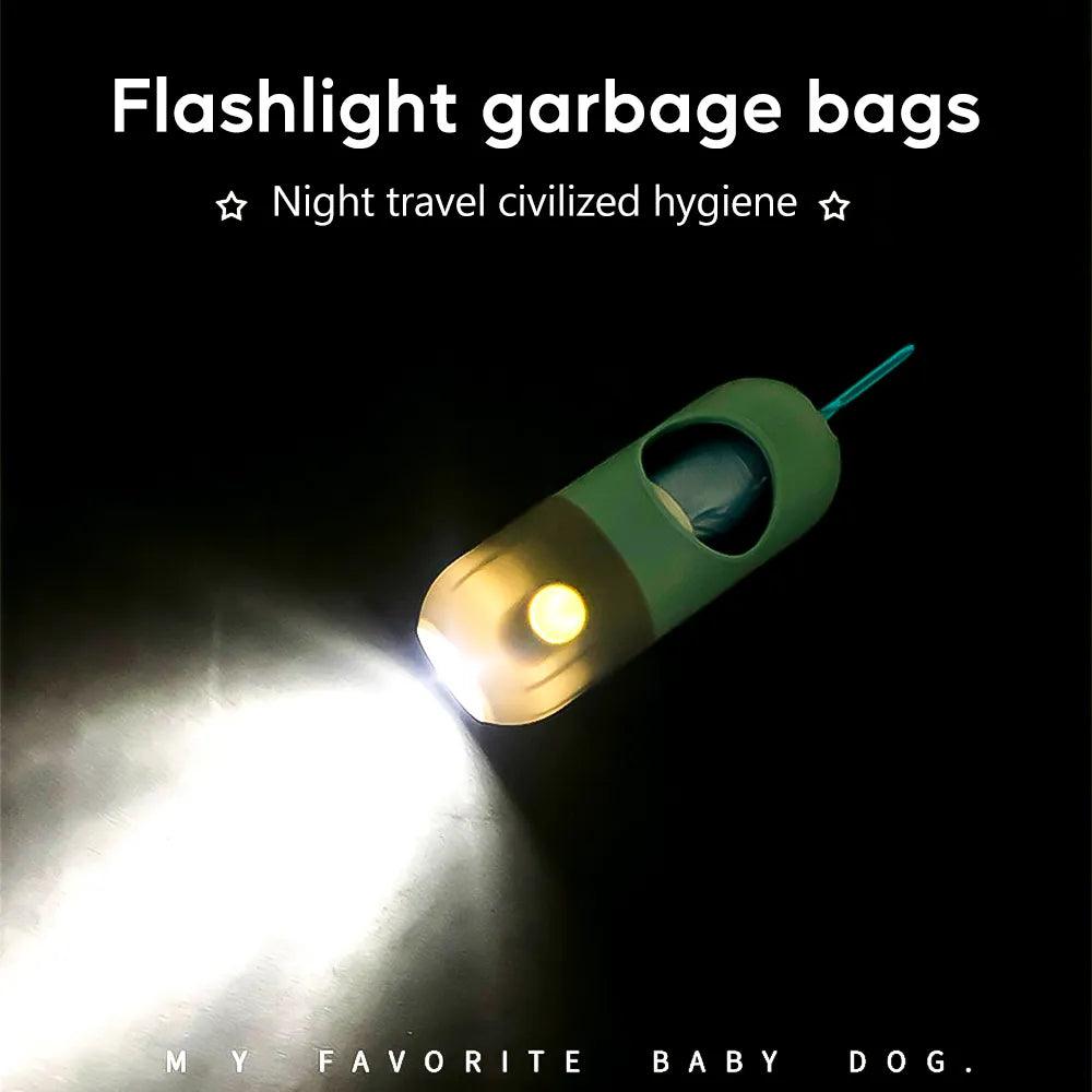 LED Light Dog Poop Bags Dispenser: Eco-Friendly Pet Waste Management  ourlum.com   