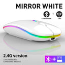 Wireless RGB Bluetooth Gaming Mouse: Ultimate Freedom & Style  ourlum.com White  