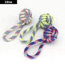 Dog Rope Ball Toy: Interactive Teeth Cleaning Chew Toy