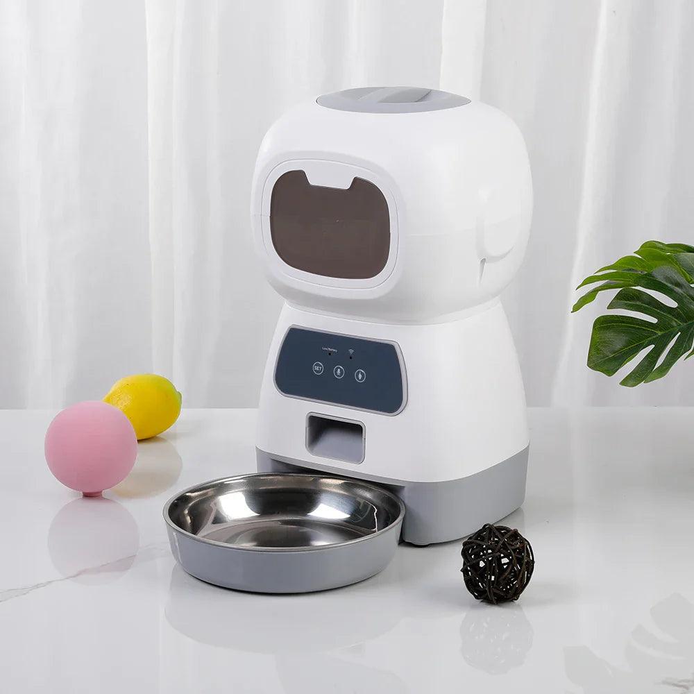 Automatic Pet Feeder WiFi Smart Food Dispenser Cat Dog Bowl: Healthy Feeding & Smart Connection  ourlum.com   