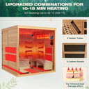 Luxurious 2-Person Indoor Infrared Sauna with Recliners