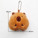 Capybara Plush Toy Keychain Bag Charm Stylish Animal Accessory