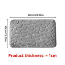 Mat Non Slip Cobblestone Embossed Bathroom Rug Memory Foam