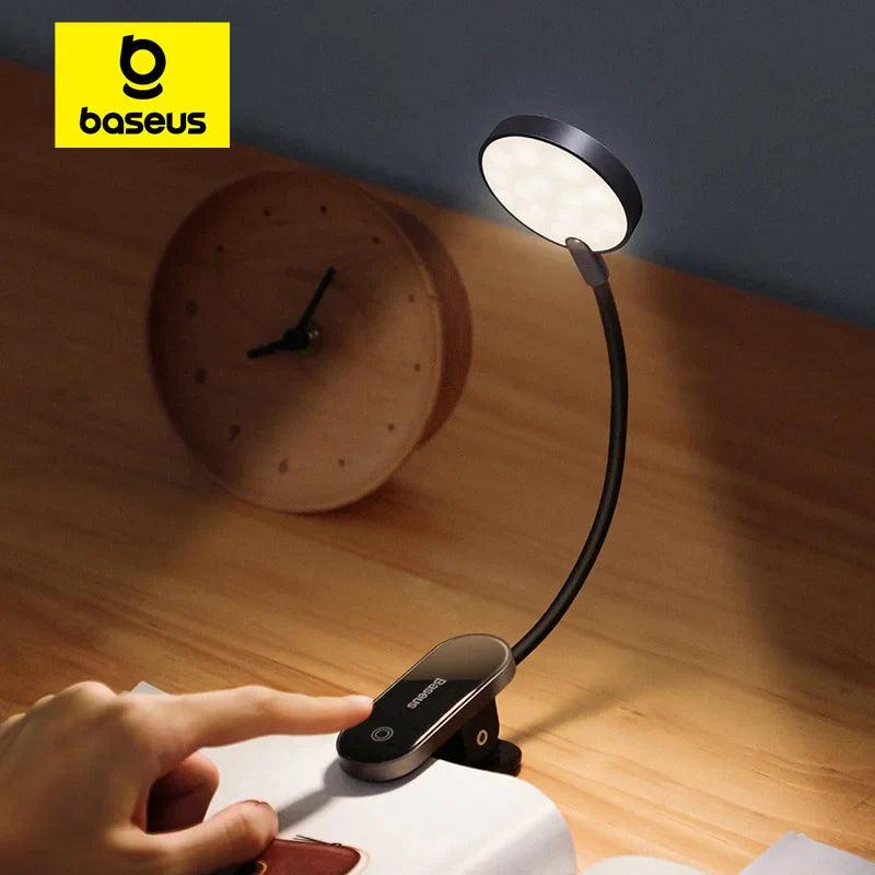 Baseus Clip Table Lamp: Portable Dimmable Reading Light - Flexible & Portable Lighting  ourlum.com   