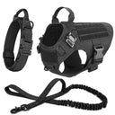 German Shepherd Training Harness & Leash Set for All Dog Breeds  ourlum.com Black Set S 