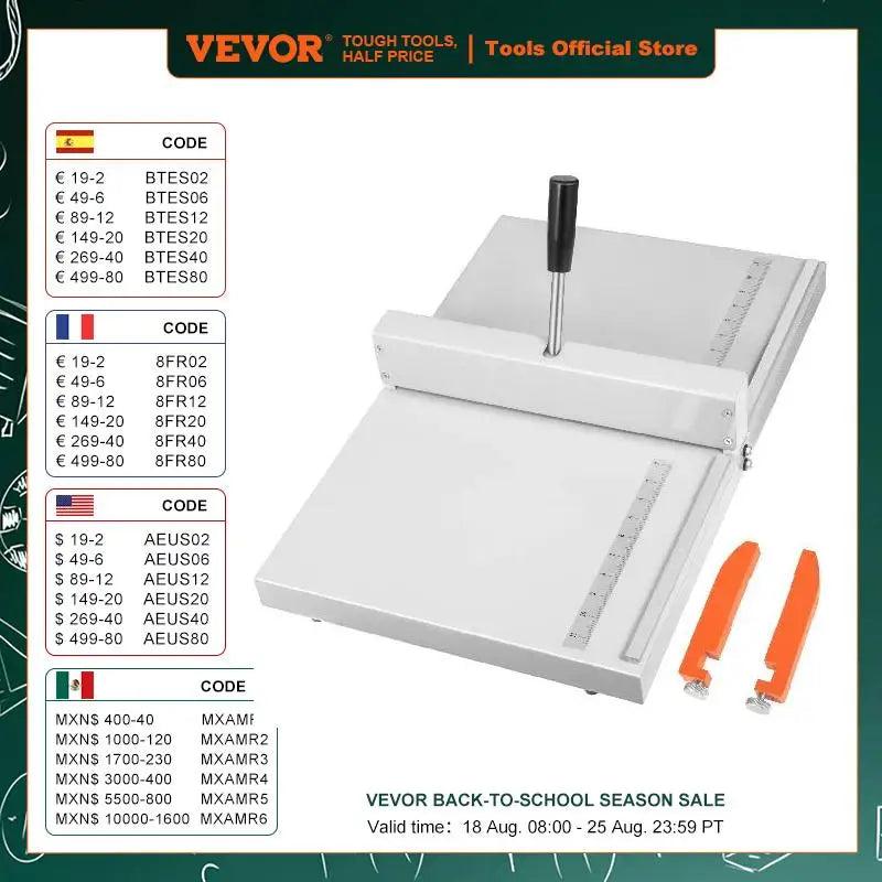 VEVOR 350mm 460mm 480mm Manual Scoring Paper Creasing Machine Folding Lock Scrapbooking Tools Creaser for Card Photo Book Cover