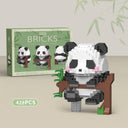 Cute Panda Mini Building Block Set - Educational Toy for Boys  ourlum.com W1107 Nobox  