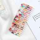 Wide Teeth Acetate Hair Combs Anti-static Massage Hair Brush Hairdressing Colorful Hairdress Salon Styling Traveling Accessories  ourlum.com NO.6 11.8x4.6cm  