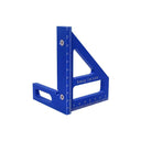 Woodworking Square Protractor Aluminum Miter Triangle Ruler: Precision Woodworking Tool with Multi-Angle Design  ourlum.com Blue  