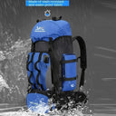 90L Waterproof Hiking Camping Backpack Rucksack Large Capacity