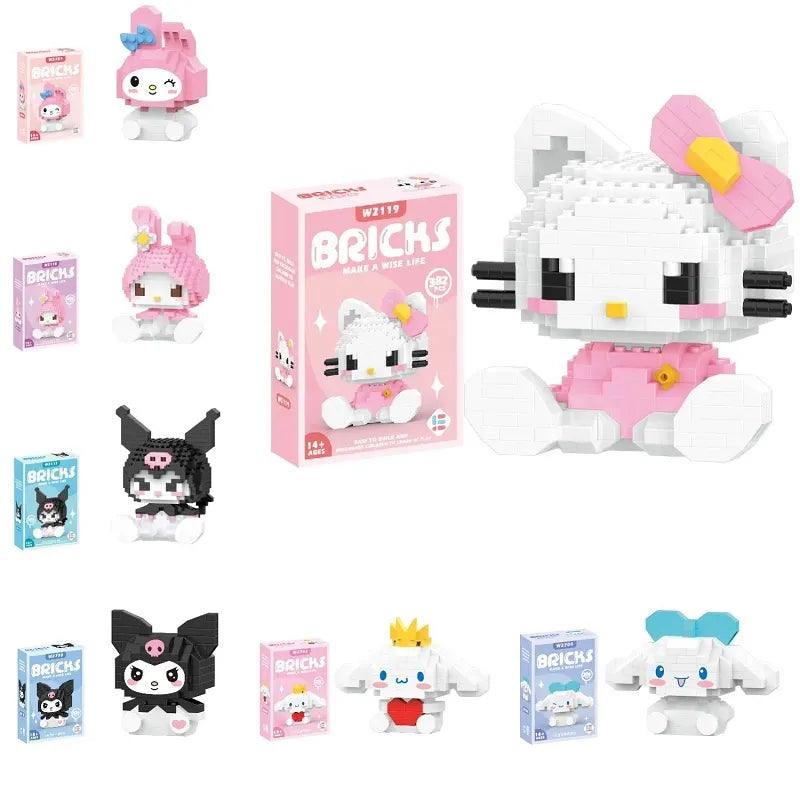 Sanrio Kuromi & My Melody Building Block Figure Set: Creative Anime Decor & Gift  ourlum.com   