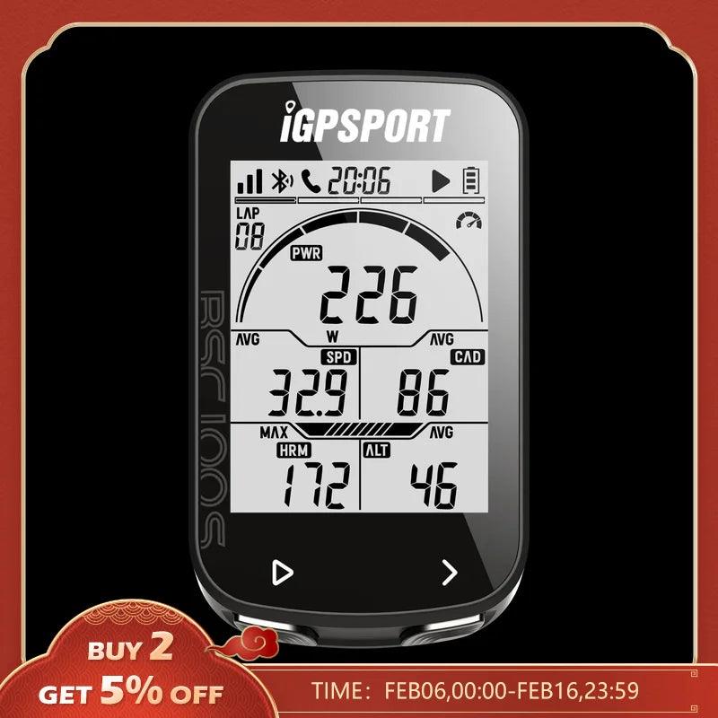 IGPSPORT BSC100S GPS Bike Computer Wireless Speedometer Stopwatch Odometer  ourlum.com   