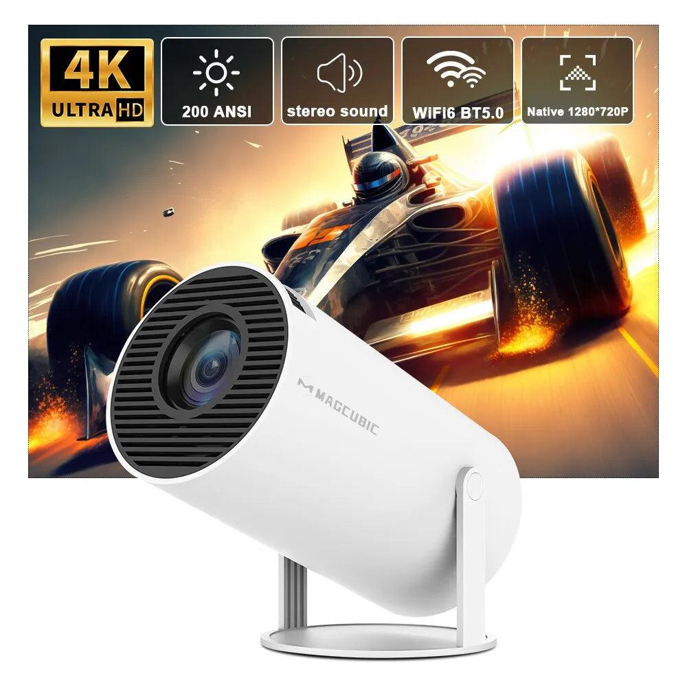 Magcubic Hy300 4K Android 11 Projector with Dual Wifi6 and Bluetooth 5.0  ourlum.com   