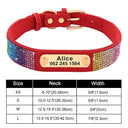 Personalized Sequin Dog Collar: Glamorous Adjustable Pet Necklace for Small to Medium Pets  ourlum.com 310 Red XS 