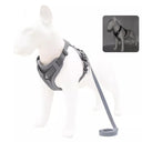 French Bulldog Reflective Mesh Dog Harness with Leash