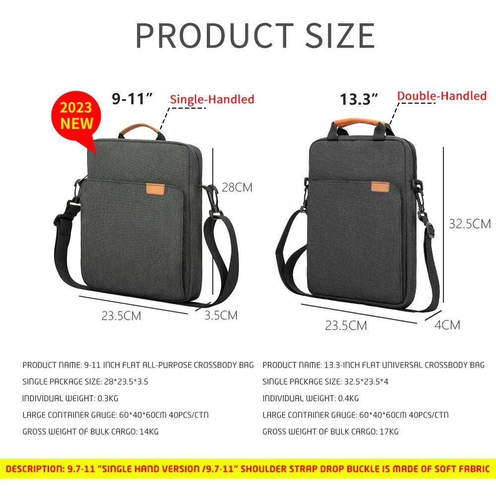 Tablet Sleeve Bag: Stylish Waterproof Case for iPad Air Pro - Urban Shoulder Style  ourlum.com   