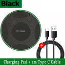 15W Wireless Charger Pad Stand For iPhone Samsung Xiaomi