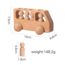 Wooden Train Montessori Educational Toy Set: Spark Imagination & Coordination!  ourlum.com Wooden doll bus CHINA 