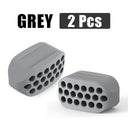 Facial Toning Silicone Jaw Exerciser & Jawline Fitness Tool for Double Chin Reduction  ourlum.com GREY 2 PCS  