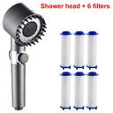 4 Modes Ultimate High Pressure Shower Head with Filter: Relaxing Massage  ourlum.com Shower And 6 Filters  