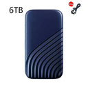  Portable SSD: High-Speed USB for Quick Data Transfer  ourlum.com 6TB blue  