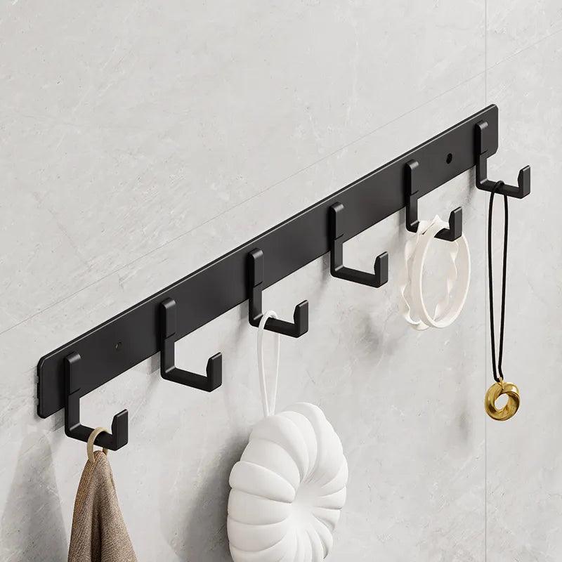 ONROSY Space Aluminum Black Hook: Elegant Space-Saving Robe Organizer  ourlum.com   