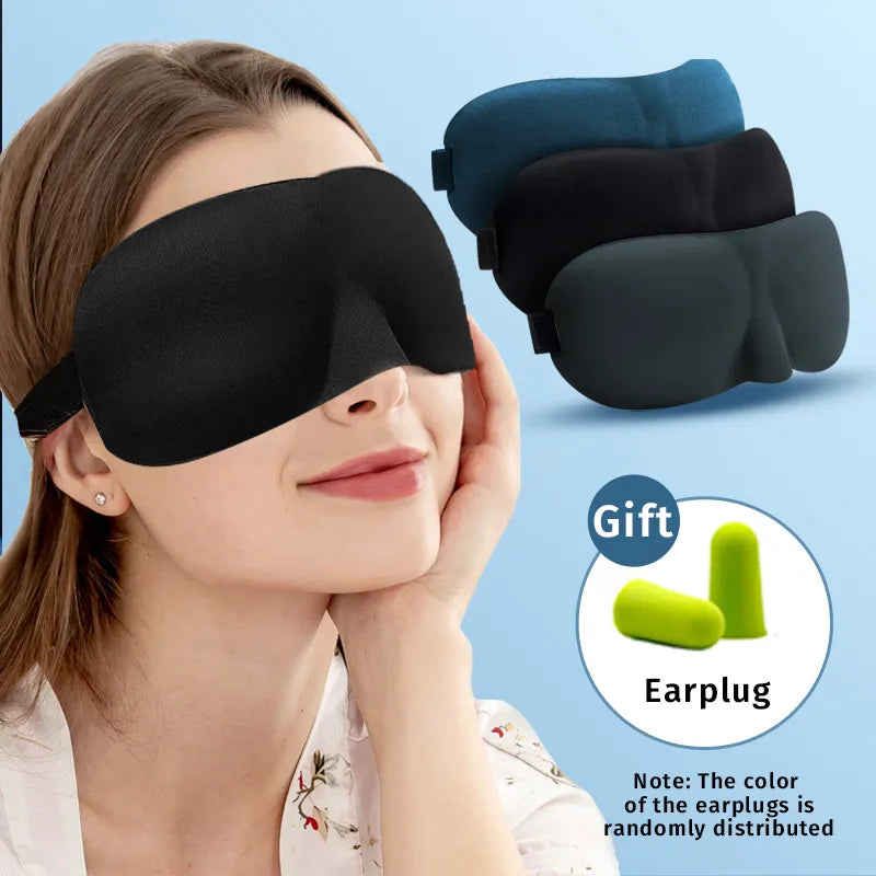 3D Contoured Cup Eye Mask: Ultimate Relaxation and Deep Rest for Men and Women