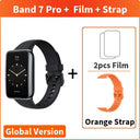 Xiaomi Mi Band Pro: Vibrant AMOLED Display, GPS Fitness Tracker.  ourlum.com Black N Orange Strap CHINA 