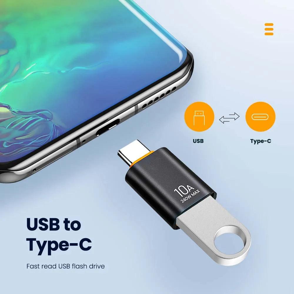 USB-C 10A OTG Data Adapter for Macbook, Xiaomi, Samsung S20 - Fast Connectivity Solution  ourlum.com   
