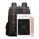 2023 Men Backpack PU Leather Bagpack Large Laptop Backpacks