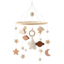 Wooden Bird Bed Bell Mobile: Charming Toy Holder and Rattles  ourlum.com Beige CHINA 