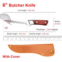 Versatile Stainless Steel Utility Knife for Meat Fruits Vegetables