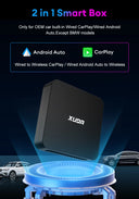 XUDA 2 in 1 Box Wireless CarPlay Android Auto Adapter