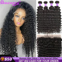 Luxury Brazilian Deep Wave Remy Hair Bundle Set with Frontal