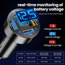 66W Fast Charging Car Charger with 4 USB Ports for iPhone 13 12  Samsung - PD Quick Charge 3.0 Adapter  ourlum.com   