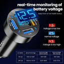 66W 4 Ports USB Car Charger with PD Quick Charge 3.0 - iPhone 13 12 Xiaomi Samsung Fast Charging Adapter  ourlum.com   