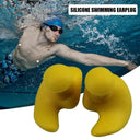 1 Pair Waterproof Soft Earplugs Silicone Portable Ear Plugs