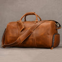 Big Capacity Genuine Leather Travel Bag For Men Women Stylish