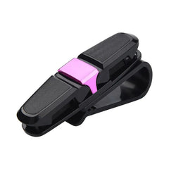 Car Sun Visor Glasses Holder - Secure Storage for Eyewear & Cards