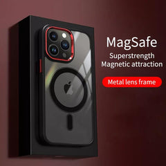 Luxury Magnetic iPhone Case: Secure Wireless Charging & Shockproof Protection