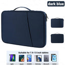 EMTRA Tablet Handbag: Shockproof Protective Cover for iPad Mini, Air, Pro,  Pad, Kindle  ourlum.com dark blue 12.4For 12.9-13 inch 