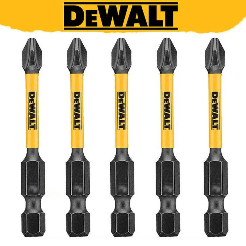 Dewalt PH2 57MM High-Speed Steel Drill Bits Set - 5 Pieces for Electricians & Carpenters