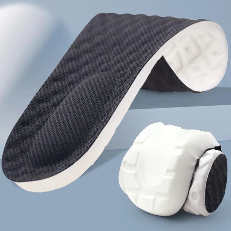 Elastic Memory Foam Sport Insoles with Massage Cushion - Arch Support for Men and Women  ourlum.com   