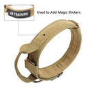 Tactical Dog Collar for Medium Large Pet Walking Training  ourlum.com   