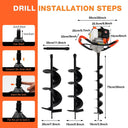 Auger Post Hole Gas Powered 2.3HP 52CC Digger Set